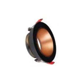 ACK AH03-07221 Rose Gold Reflektörlü Siyah Yuvarlak Spot Kasası