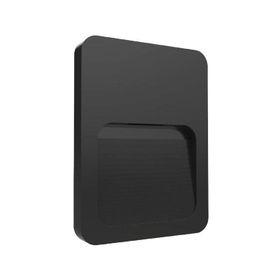 ACK AH07-01400 Avva Sensörlü Duvar Siyah 2W Armatür