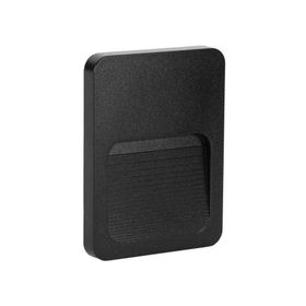 ACK AH07-01401 2W 3000K Günışığı IP65 Siyah Duvar Armatürü