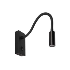 ACK AH09-00301 3W 3000K Günışığı Siyah Led Spiralli Aplik