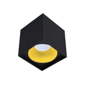 ACK AH12-03561 Gu10 Altın Reflektör Siyah Kasa Sıva Üstü Tavan Armatürü