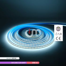 ACK AS01-02803 2835 6500K Beyaz 240 12 V 5 m LED Şerit
