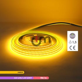 ACK AS01-02808 2835 Amber 240 12 V 5 m LED Şerit