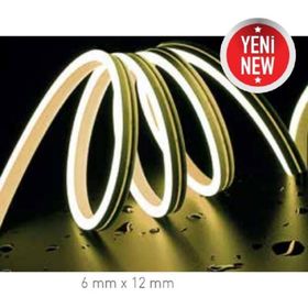 ACK AS03-00603 10W/mt 12V 6500K Beyaz Işık IP65 Neon Led Hortum