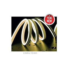ACK AS03-00603 10W/mt 12V 6500K Beyaz Işık IP65 Neon Led Hortum