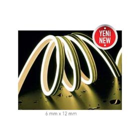 ACK AS03-00603 10W/mt 12V 6500K Beyaz Işık IP65 Neon Led Hortum