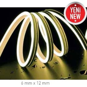 ACK AS03-00603 10W/mt 12V 6500K Beyaz Işık IP65 Neon Led Hortum
