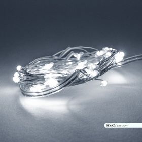 ACK AS90-00953 5 m 6500K Beyaz Silver 50 Ledli Süsleme Işığı