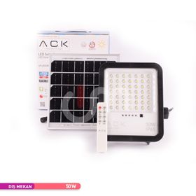 ACK AT65-05032 50W IP65 6500K Beyaz Lensli Solar Projektör