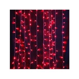 ACK Kırmızı 2x2 mt 400 Ledli Akar Perde