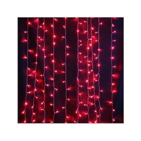 ACK Kırmızı 2x2 mt 400 Ledli Akar Perde