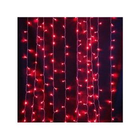 ACK Kırmızı 2x2 mt 400 Ledli Akar Perde
