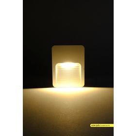 ACK Likia Led 3000K Günışığı 2W Beyaz Kasa Aplik Duvar Armatürü