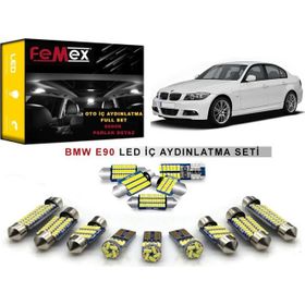 Ack Store BMW E90 3 Serisi FEMEX Parlak Beyaz LED İç Aydınlatma Ampul Seti