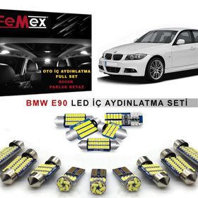 Ack Store BMW E90 3 Serisi FEMEX Parlak Beyaz LED İç Aydınlatma Ampul Seti