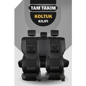 Ack Store Skoda Octavia Lüks Deri Ön/Arka Set Oto Koltuk Kılıfı