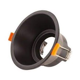 ACK Terra Yuvarlak Siyah 86 mm Alüminyum Modüler Spot Armatür Kasası
