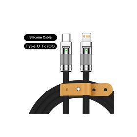 ACL 63D PD 3 A Çinko Alaşımlı Silikon Telli 1.2 m Type-C to Lightning Şarj Kablosu