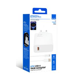 ACL AC-107 67 W 1xUSB-A 1 mt Usb-A To Usb-C Kablolu Duvar Şarj Aleti