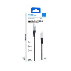 ACL ACK-100 3A 60 W 0.30 mt USB-C to Type-C Led Işıklı USB Uyumlu Şarj Kablosu