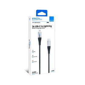 ACL ACK-103 3A 27 W 0.30 mt USB-C to Lightning Led Işıklı USB Şarj Kablosu