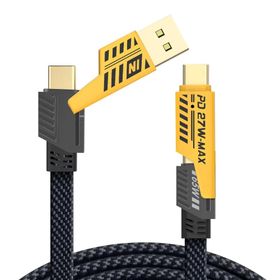ACL ACK-110 65W USB-A USB-C Lightning 1.2 mt Şarj Kablosu