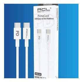 ACL ACK-53 60 W 3A 1 m Type-c To Şarj Veri Usb Kablo