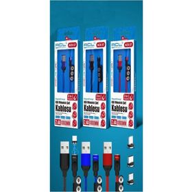 ACL ACK-57 Mıknatıslı Lightning Type-C Mikro Usb Kablo