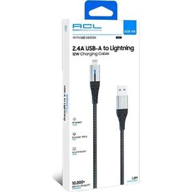 ACL ACK-98 2.4A 12W 1.2 mt USB-A to Lightning Led Işıklı Şarj Kablosu