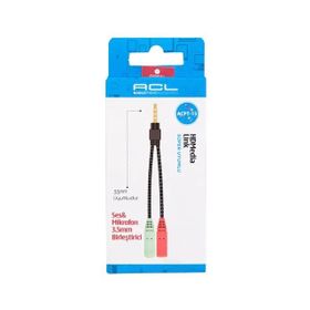 ACL ACPT-13 3.5 mm Ses Mikrofon Jack Birleştirici Aparatı