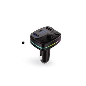 ACL AFT-10 Rgb Type-c Fm Transmitter Müzik Oynatıcı Kablosuz Bağlantı Bluetooth 5.0 Araç Şarj