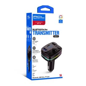 ACL AFT-10 Rgb Type-c Fm Transmitter Müzik Oynatıcı Kablosuz Bağlantı Bluetooth 5.0 Araç Şarj