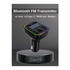 ACL AFT-12 Rgb Type-C Mikrofonlu Fm Transmitter Müzik Oynatıcı Araç Kiti