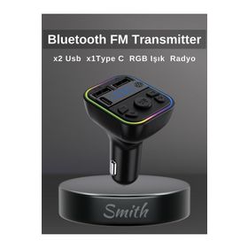 ACL AFT-12 Rgb Type-C Mikrofonlu Fm Transmitter Müzik Oynatıcı Araç Kiti