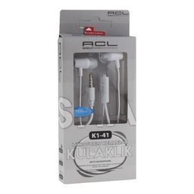 ACL K1-52 Beyaz Kablolu Kulak İçi Kulaklık