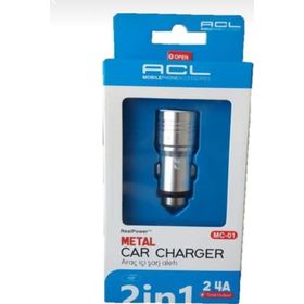 ACL MC-01 2.4A 2xUSB Full Metal Şarj Başlığı