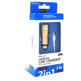 ACL MC-03 Full Metal 1 mt Lightning Kablo Araç İçi Şarj Aleti