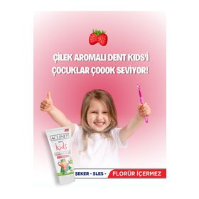Aclind Dent Kids 75 ml Çocuklar İçin Florür İçermeyen Diş Macunu