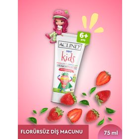 Aclind Dent Kids 75 ml Çocuklar İçin Florür İçermeyen Diş Macunu
