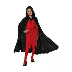 Acornbella Siyah Kapüşonlu 90 cm Pelerin