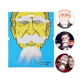 Acousticworld Beyaz Kendinden Yapışkanlı Takma Sakal/Bıyık