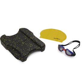 Actifoam Turuncu Pullkick + Havuz Bonesi + Yüzücü Gözlüğü 3'lü Yüzme Seti