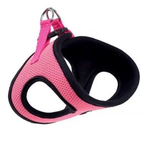 Actirex Boyun 34-42 cm Göğüs 48-54 cm Pink L Köpeklere Dokuma Kumaş Neon Köpek Göğüs Tasması