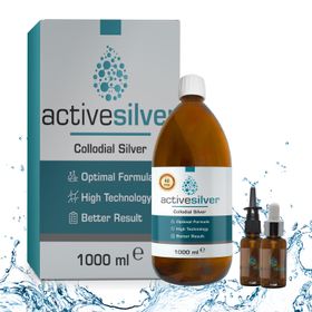 Active Silver Kolloidal 40 PPM 1000 ml Gümüş Suyu