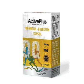 ActivePlus Bromelain Kuersetin İçeren 30 Kapsül Takviye Edici Gıda