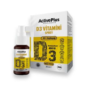ActivePlus D3-400Iu 20 ml Sprey Takviye Edici Gıda