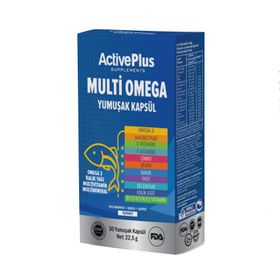 ActivePlus Multi Omega Takviye Edici Gıda 30 Yumuşak Kapsül