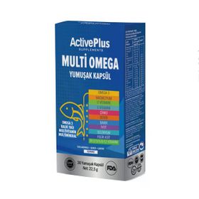 ActivePlus Multi Omega Takviye Edici Gıda 30 Yumuşak Kapsül