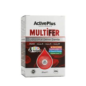 ActivePlus Multifer Lipozomal 20 ml Demir Damla Takviye Edici Gıda
