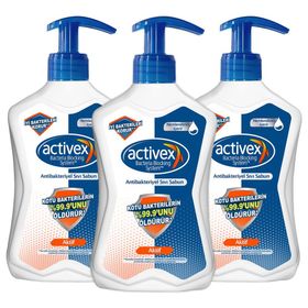 Activex 3x500 ml Aktif Antibakteriyel Sıvı Sabun